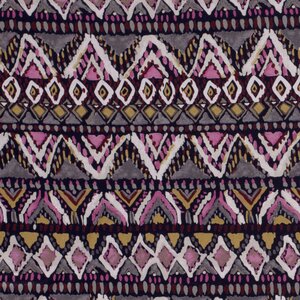  Tricot met etnische zigzag roze