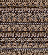  Tricot met etnische zigzag beige