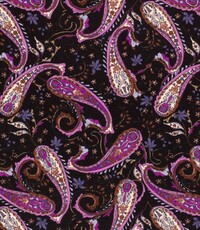  Tricot met paisley print zwart