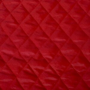 Gewatteerd donkerrood geruit