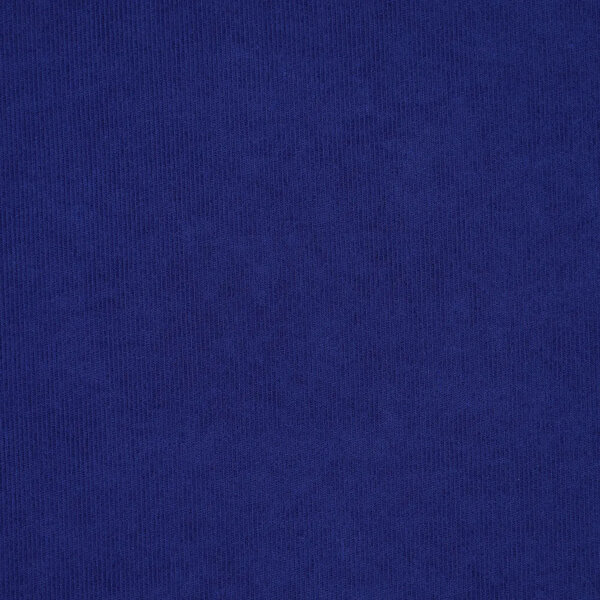 Babyribcord stof kobaltblauw