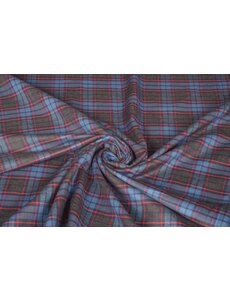  Flanel met blauwe ruit