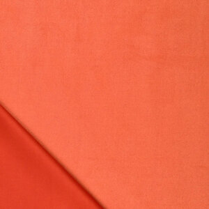 Scuba suede oranje
