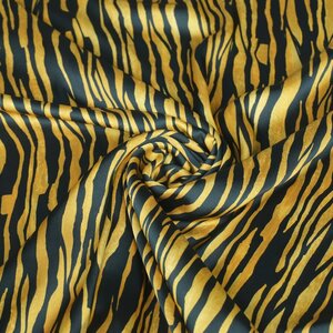  Satijn met gele strepen