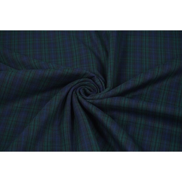 Coupon 711 Blauw groene ruit 180 x 150 cm