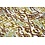 Coupon 38 Tricot met abstracte print bruin/groen 180 x 150 cm