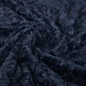  Fake fur donkerblauw