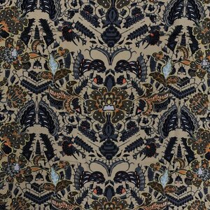  Viscose met batikprint taupe