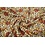 Coupon 418 Crepe met dierenprint en bloemen rood 180 x 140 cm