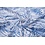 Coupon 976 Stretch crepe met bladeren blauw 180 x 140 cm