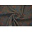 Coupon 71 Chiffon groen met rood/blauwe bloemetjes 180 x 140 cm