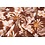 Coupon 693 Viscose bruin met bloemen 180 x 150 cm
