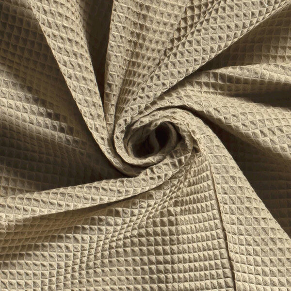 Basic Wafeldoek stof licht beige