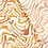 Viscose stof met abstracte golfprint camel