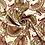 SALE Satijn stof met paisley dessin gebroken wit