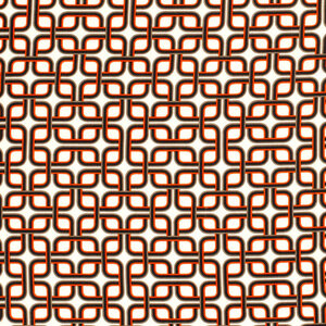 *** Viscose stof met retroprint in off-white