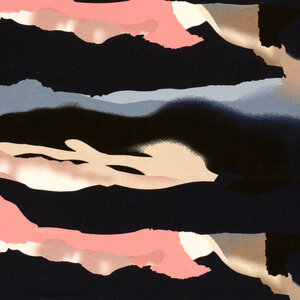 Tricot van viscose met wolkendessin