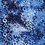 Tye dye stof in blauwtinten met 3D effect