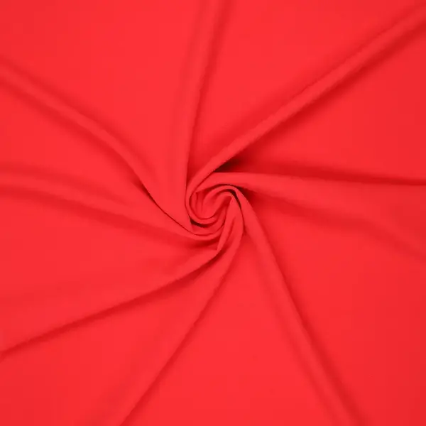 Basic Terlenka stretch stof helder rood