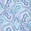 Katoenen tricot stof met hoekige vormen lila