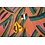 Coupon 35 Chiffon met gekleurd lijnenspel 180 x 140 cm