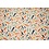 Coupon 468 Tricot met linnenlook kleurrijke streepjes 170 x 145 cm