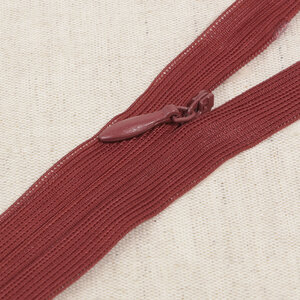  Blinde rits wijnrood