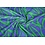 Coupon 346 Viscose met groen/lila strepenprint 170 x 140 cm
