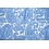 Witte viscose stof met lichtblauwe paisleyprint