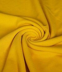  Coupon 470 Scuba crepe geel 150 x 180 cm
