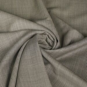 Coupon 615 Terlenka met mini Pied de Poule zwart wit 180 x 150 cm