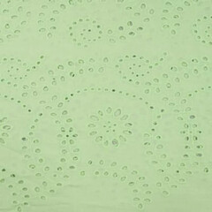 *** Broderie in bloempatroon mint