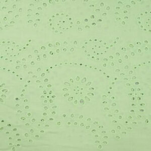 *** Broderie in bloempatroon mint