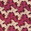 Viscose tricot stof donkerblauw met roze bloemen