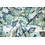 Polyester stof met gestileerde bloemenprint in groen- en blauwtinten