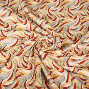  Viscose gekleurde golfjes met glimmende puntjes