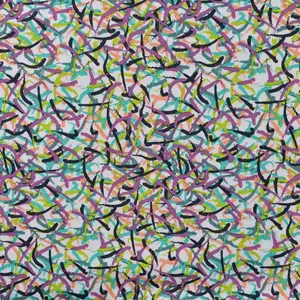  Tricot met verfstreepjes groen