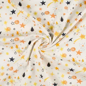  Tricot ecru met glitter sterretjes