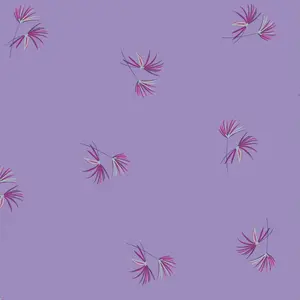  Tricot lila met blaasbloem