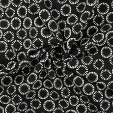  Zwarte tricot met witte cirkels