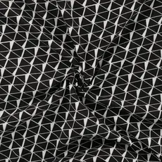  Katoenen tricot met zwart witte driehoekjes