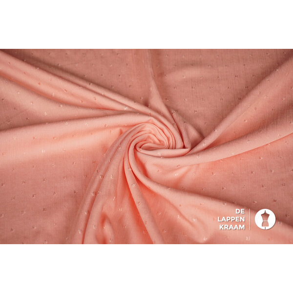 Dobby viscose zalmroze