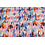 Coupon 920 Polyester stretch met roze verfprint 170 x 150 cm