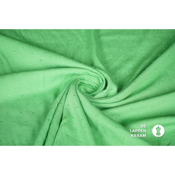 Coupon 947 Dobby viscose groen 170 x 140 cm