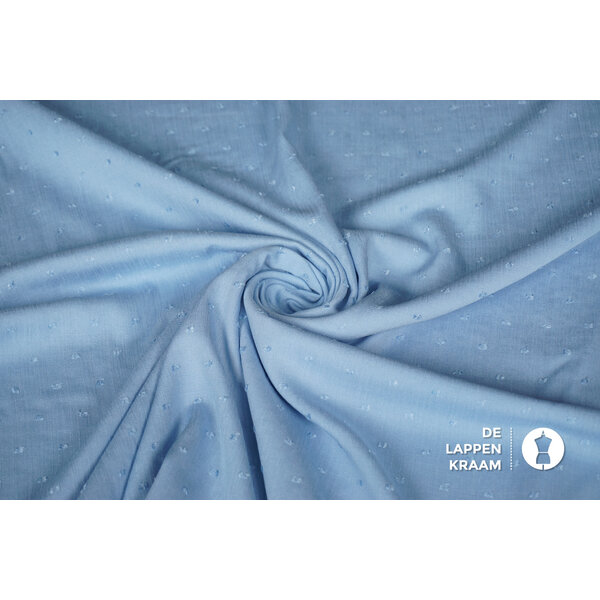 Coupon 949 Dobby viscose lichtblauw 170 x 140 cm