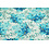 Coupon 921 Viscose met blauwe bloemen 180 x 145 cm