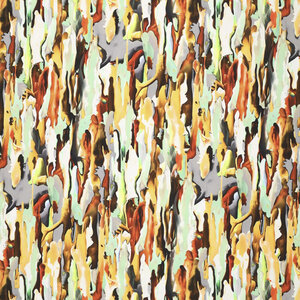 *** Stretchkatoen met abstracte verticale opdruk