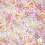 SALE Stretch popeline stof paisley-look felle pasteltinten