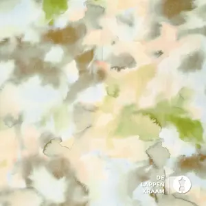 *** Linnenmix met groene waterverf vlekken