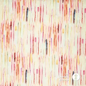 *** Dun katoen aquarel strepen met stipje